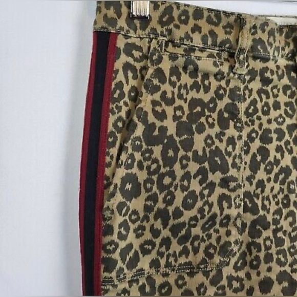 Sanctuary Women's Leopard Print Red Side Stripe Tuxedo Stripe Pants, Size: 28 - Picture 6 of 10